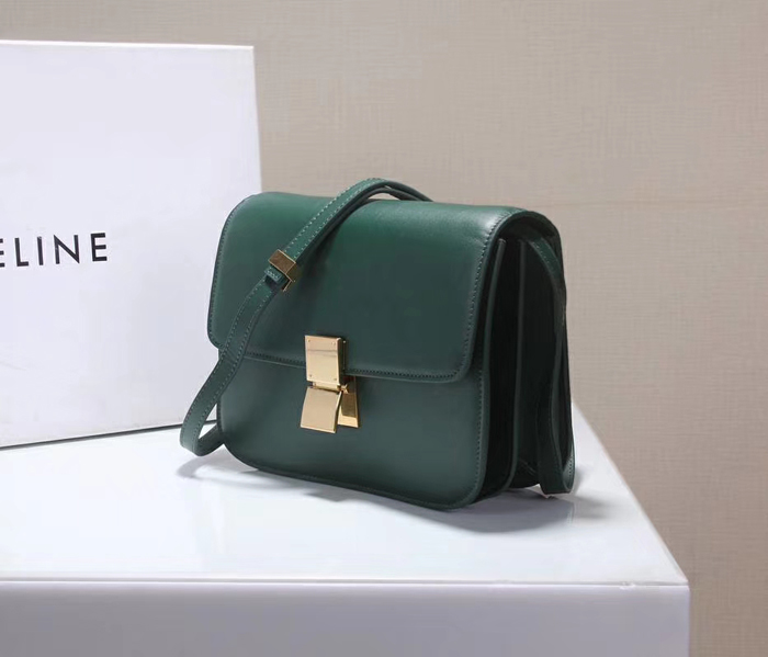 celine handbag green